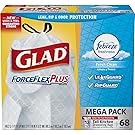 Glad ForceFlexPlus Drawstring Tall Kitchen Trash Bags, 13 Gallon, Fresh Clean, 68 Count (Packaging May Vary)