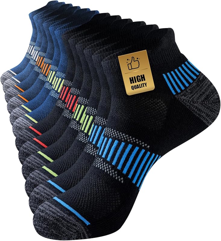 Chaussettes de Sport Homme, 6 Paires, Courtes et Rembourrées — photo 1 sur 8