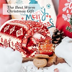 inhand Sherpa Christmas Throw Blanket for