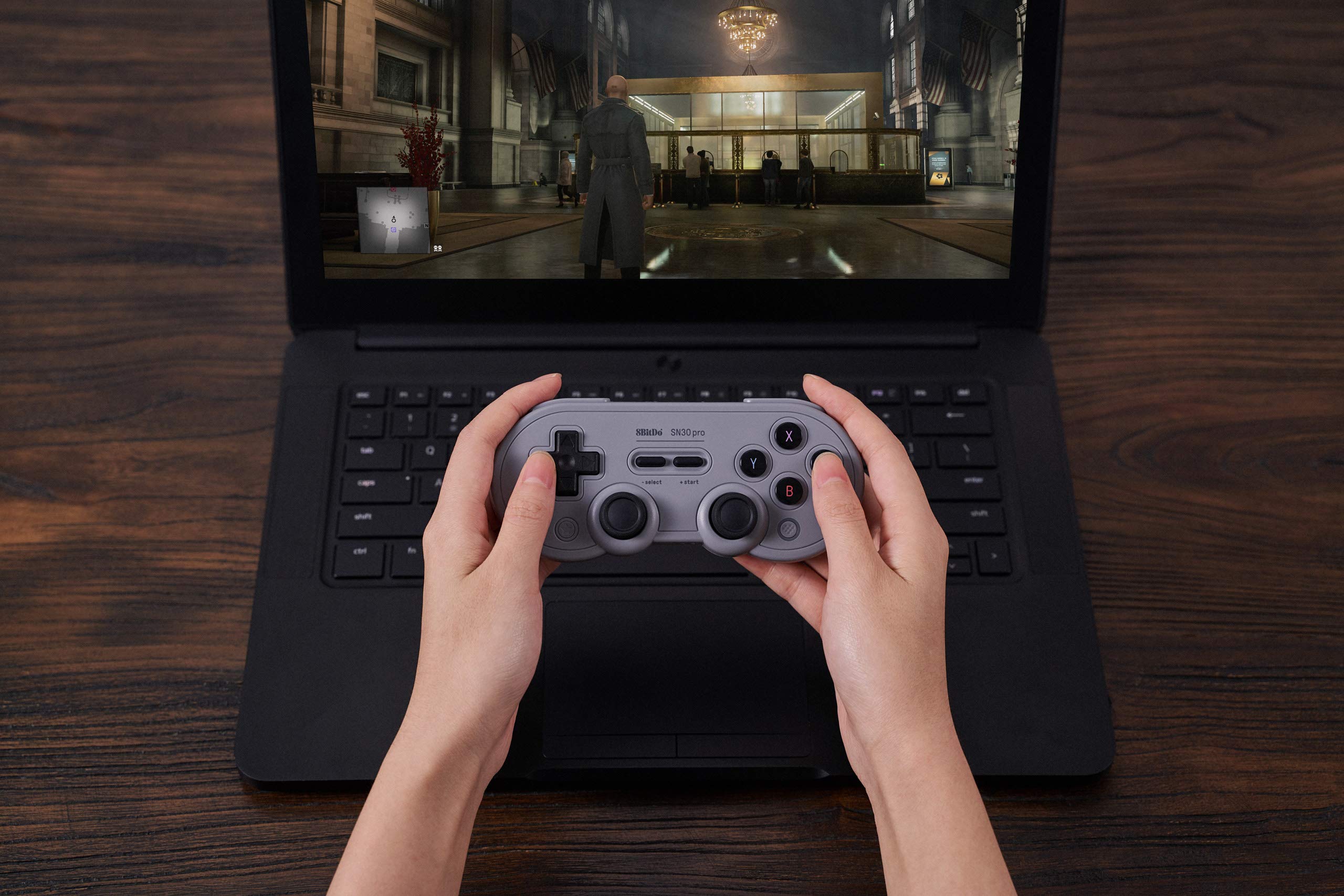 8Bitdo Sn30 Pro Bluetooth Controller for Switch/Switch OLED, PC, macOS, Android, Steam Deck & Raspberry Pi (Gray Edition)