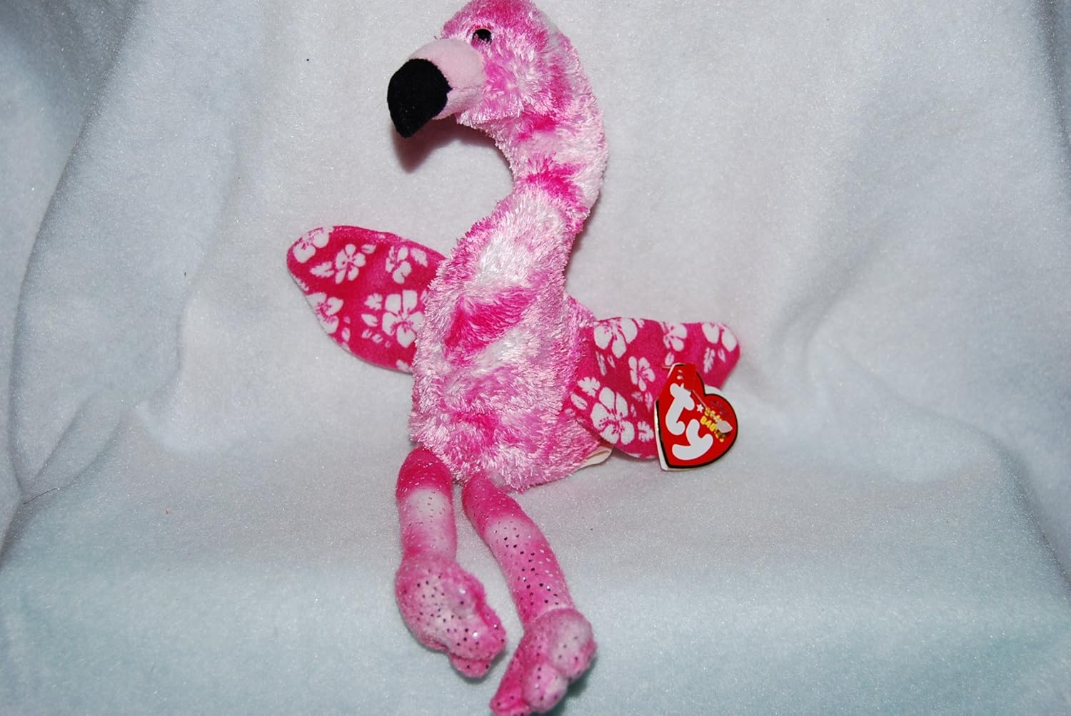 pink flamingo ty beanie baby