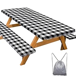 Picnic Table Cover with Bench Covers Camping