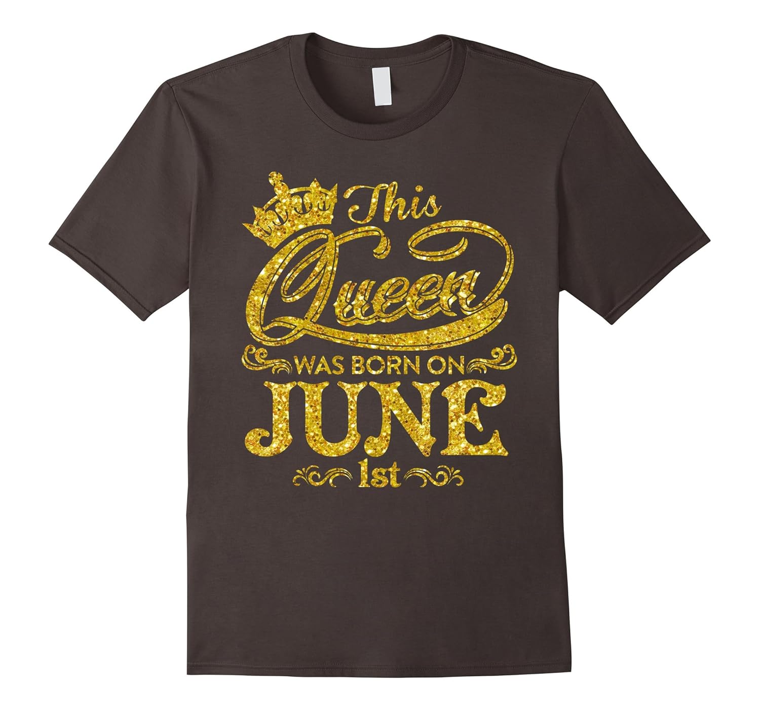 This Queen Was Born On 1st June T Shirt Royal Birthday Vaci Vaciuk