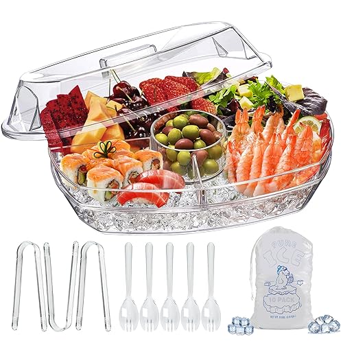 Tray Cookout Drinks LIMOEASY Chilled Serving Tray, 15