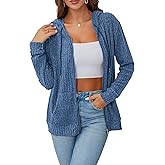 CAENP Women's Long Sleeve Fleece Zip-Up Hooded Jacket for 2025 Autumn/Winter Fashion Lightweight Sportswear