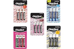 ChapStick Classic Collection Flavored Lip Balm Tubes Pack, Lip Moisturizer - 0.15 Oz (Box of 5 Packs of 3)
