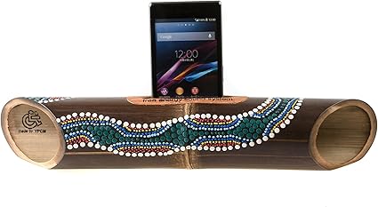 Amazon アマルア 竹製 おくだけ スピーカー スマホ スタンド ペイント セレンダング Iphone Galaxy Xperia 対応 電源不要 ハンドメイド アウトドア キャンプ 野外 フェス アマルア デジタルオーディオスタンド