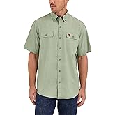 Wrangler Mens Men's Short-Sleeve Vented Button-Down Work Shirt