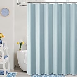 Dynamene Fog Blue Fabric Shower Curtain for