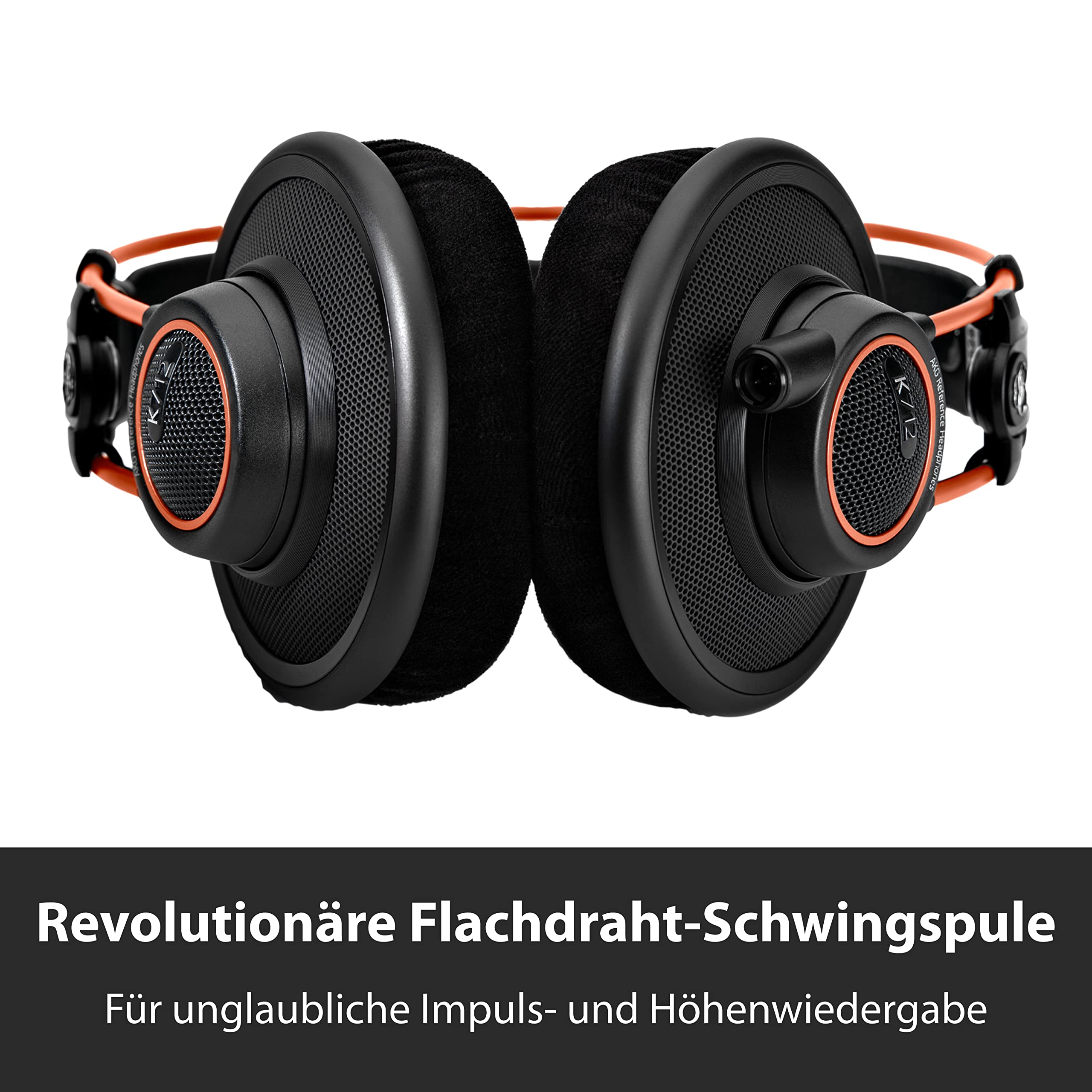 AKG K712PRO Offener Over-Ear-Studiokopfhörer der Premium-Referenzklasse, ausgefeilte offene Technologie, revolutionäre Flachdraht-Schwingspule, breites und weites Klangbild, Komfortables Design 5