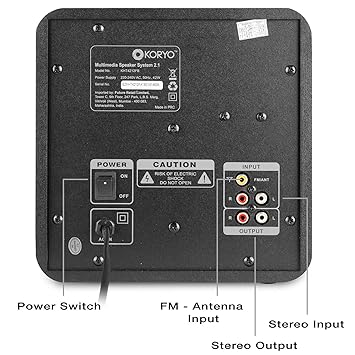 koryo 2.1 channel speaker