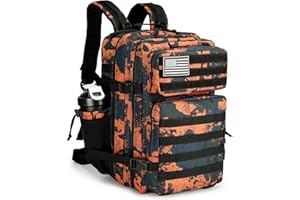 KXBUNQD Military 45L Tactical Assault Backpack 3 day assault pack with Molle Waterproof backpack Rucksack for Tactical Backpacks