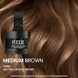 FIXXIE Hairline Powder Root Touch Up Medium Brown with Mirror Puff view 5