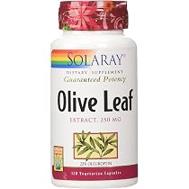 Amazon.com: Solaray Olive Leaf Extract 22% Supplement, 250 mg ...