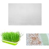 LYYZLFLDM 4 Pcs Seed Sprouting Mesh, 11 * 8.28 Inches Silicone Seed Sprouting Tray Mesh Mat, Hydroponic Growing Mats for Micr