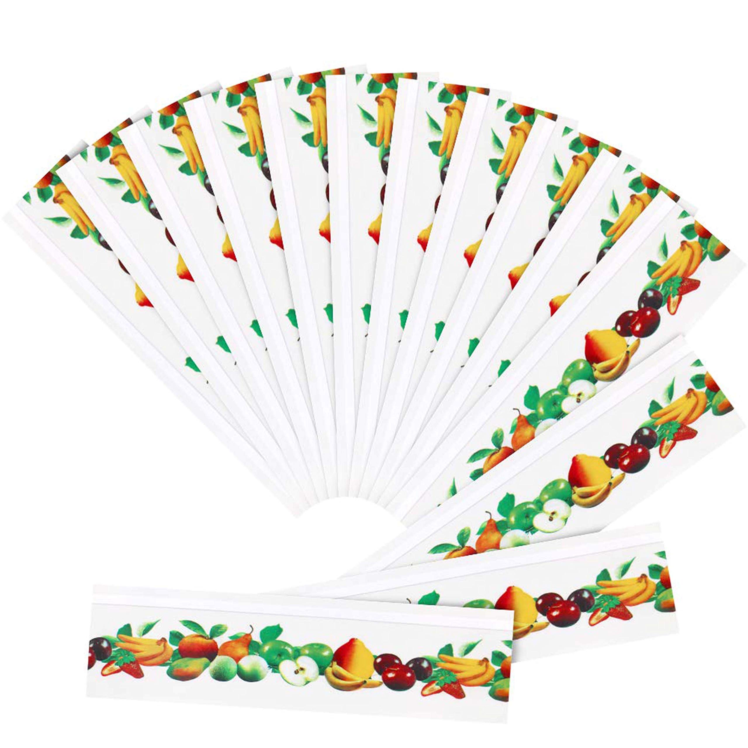 Toekt 30PCS Window Fly Catchers Stickers, Window Fly Traps, Moth Repellent for Catching Insect Sticker Fruit Pattern