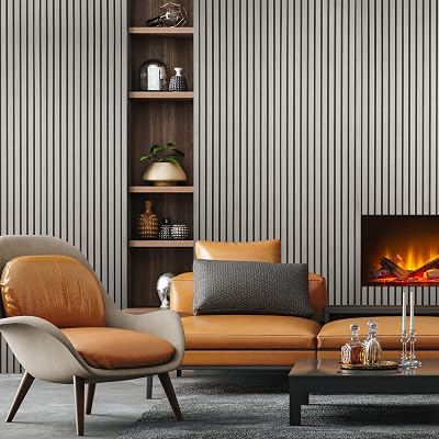 Fuse Acoustic Grey Oak Wall Panels 240cm x 60cm 2 Pack