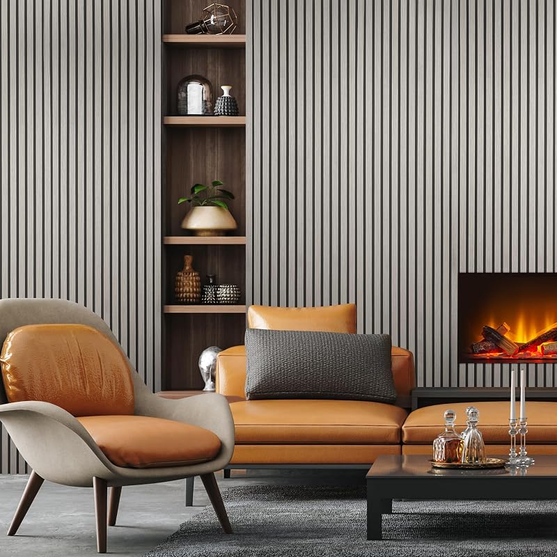 Fuse Acoustic Grey Oak Wall Panels 240cm x 60cm 2 Pack