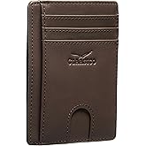 Claasico Front Pocket Small Mens Wallet RFID Blocking Genuine Leather Credit Card Holder