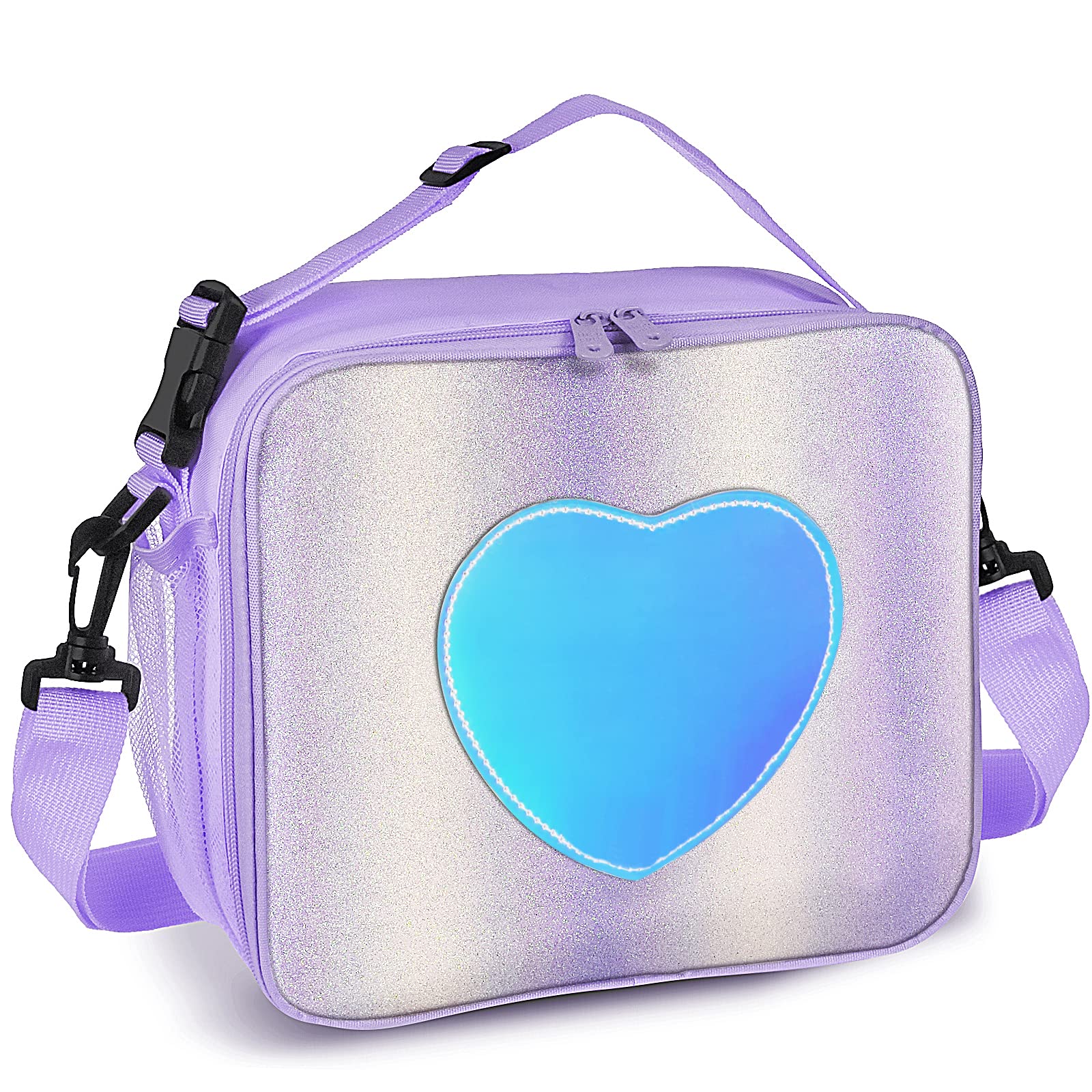 IWTTWY Lunch Bag Insulated Lunch Box for Girls - Rainbow Tote Bag Leakproof Thermal Reusable Cooler Picnic Bag for Women School Office Outdoor