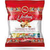 I Siciliani Soft Almond Nougat bite size Individually wrapped Assorted Mix of 5X125g. Bags total 625g. (22.05oz.) made in Sicily.NO PRESERVATIVES &amp; GLUTEN FREE (Pack of 1)