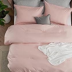 Bedsure King Comforter Set - Light Pink King Size