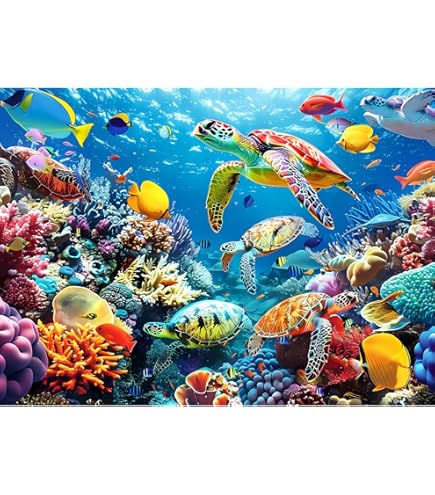 Amazon.com: Visual Echo 3D Effect Sunlit Sea 500pc Puzzle : Toys