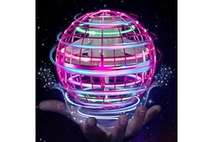 ETPlanet Flying Orb Ball Toys Hover Soaring Flying Toy Cosmic Globe Magic Boomerang Spinner Hand Controlled Mini Drone Cool Stuff Gift for 6 7 8 9 10+ Year Old Kids Boys Girls Outdoor Indoor (Pink)
