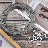 Netspower Stainless Steel Wire Cable 1.5mm x 30m Heavy Duty with 20 Crimp view 4