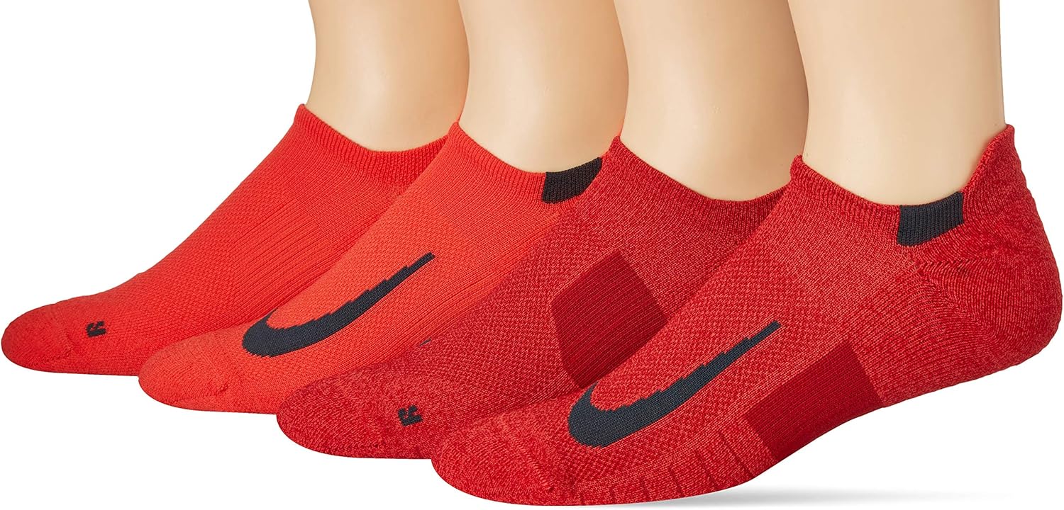 Nike unisexadult Unisex Nike Multiplier Running Noshow Socks (2 Pairs) Large Multi Buy Online