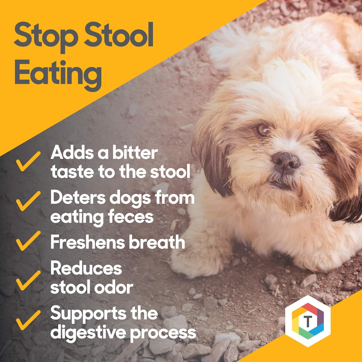dog anti poop eating pills