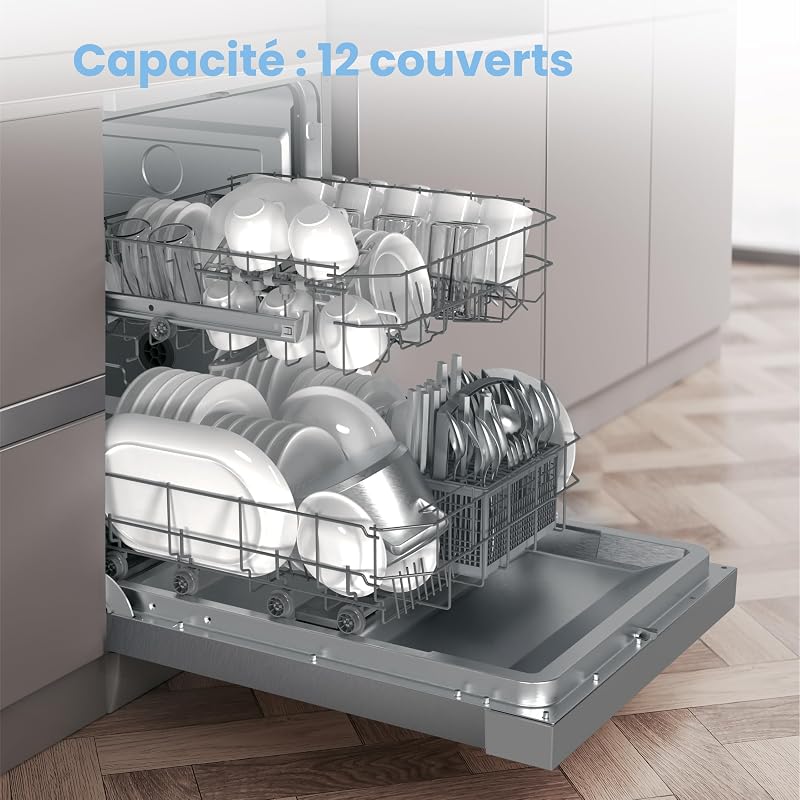 ' CDWPF1201PS Lave-vaisselle Pose Libre,12 Couverts, 60 cm
