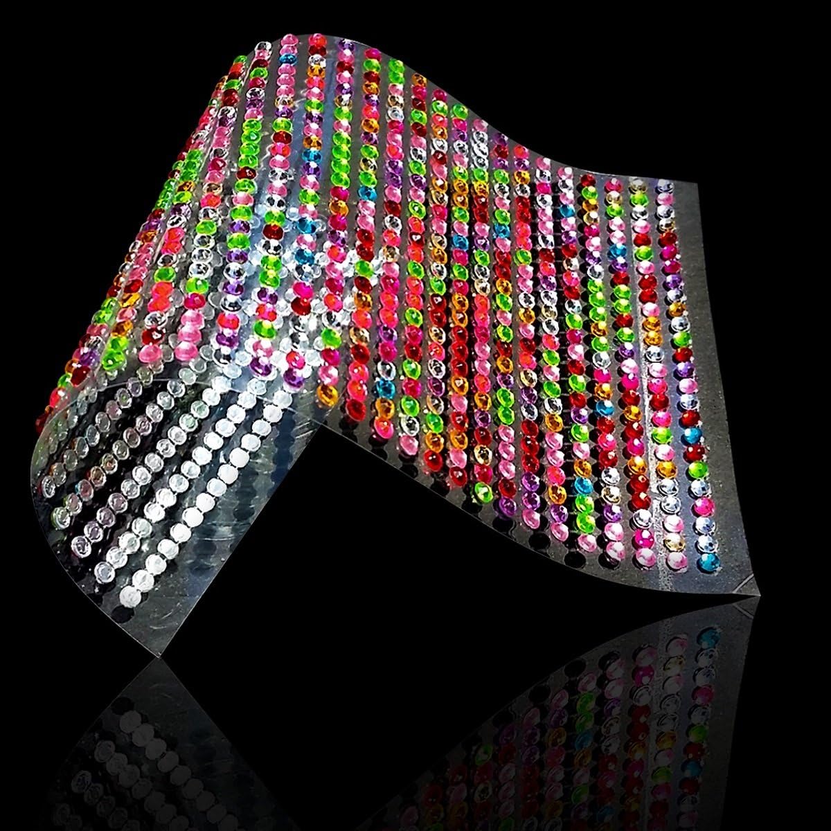 3000pcs 3mm Sheet Crystal RHINESTONES Self Adhesive Gem Bling Diamond Stick On Stickers Embellishments Car Jewerly Scrapbooking Phone - Multicolor / Assorted / Mixed 3mm