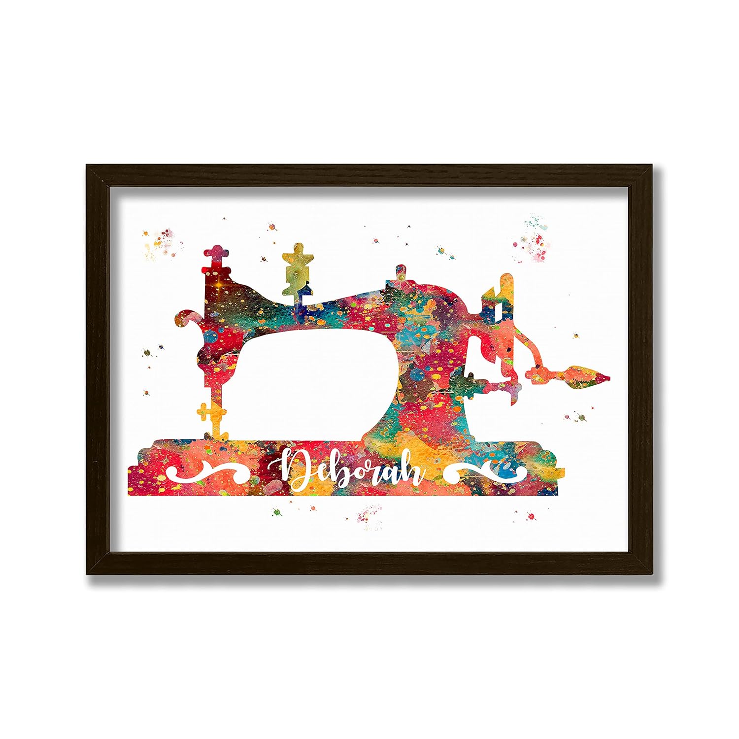 Amazoncom Personalised Sewing Machine Watercolor Art Print Craft Room Amazoncom personalised sewing machine watercolor art print craft room