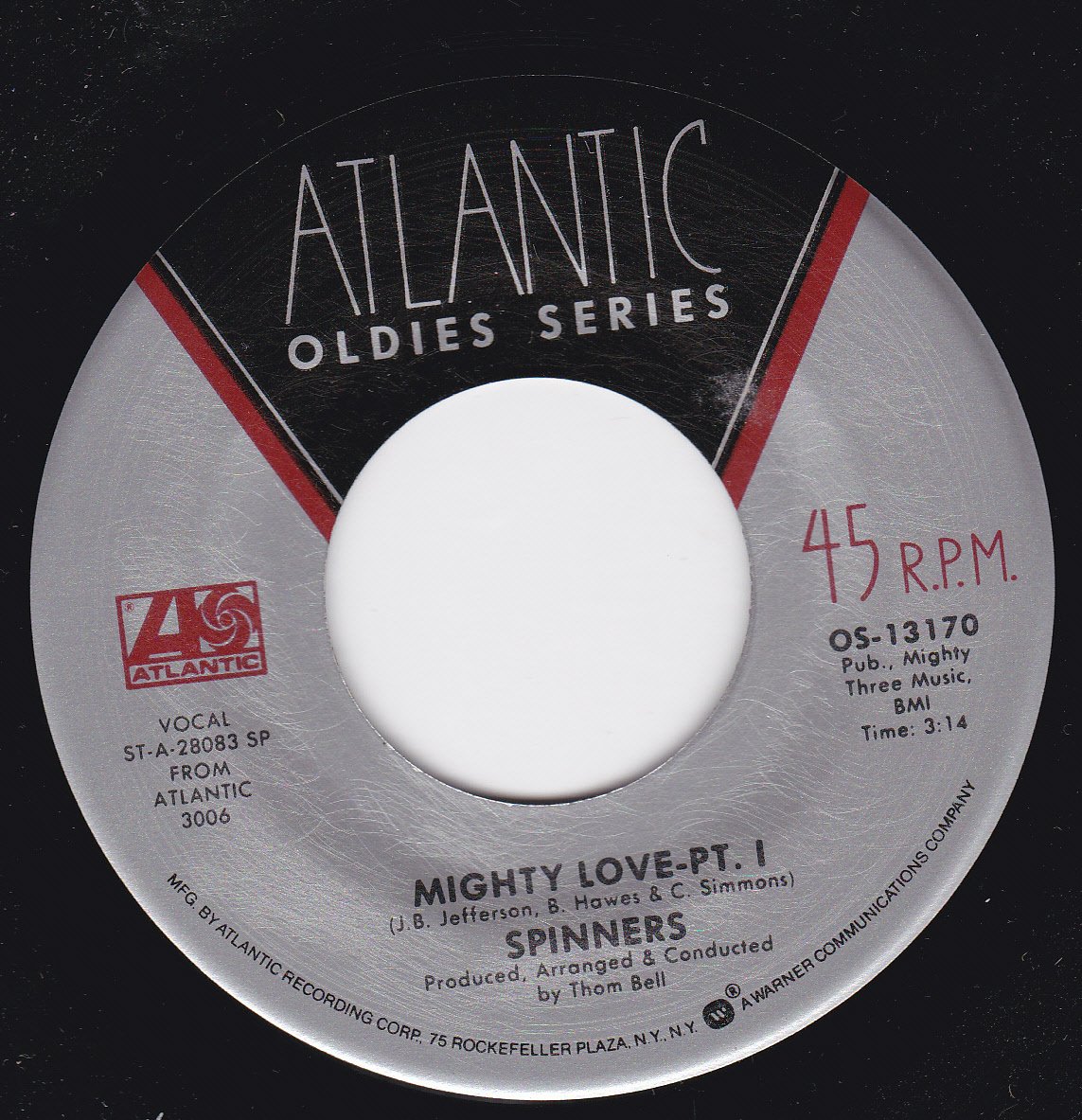 Spinners Mighty Love Part 1 & 2 (NM 45 rpm) Music