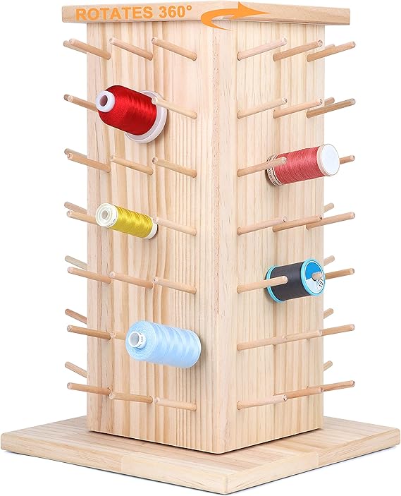 New brothread 84 Bobines 360° Rotation Support de Filetage de Bois ...