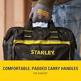 STANLEY Tool Bag 12 in Heavy-Duty 600 Denier Fibric Padded Handles 8 Pockets view 7