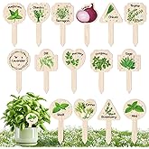 JUYRLE Plant Label Signs- 15PACK Herb Garden Markers, Plant Labels for Outdoor Garden Waterproof, Plant Tags with Names, Indoor Patio Tags for Succulent Flowers Greenery Seedling