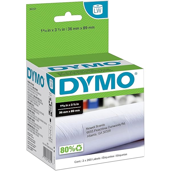 Amazon.com : Dymo 36 mm x 89 mm LW Large Address Labels, 1 ...