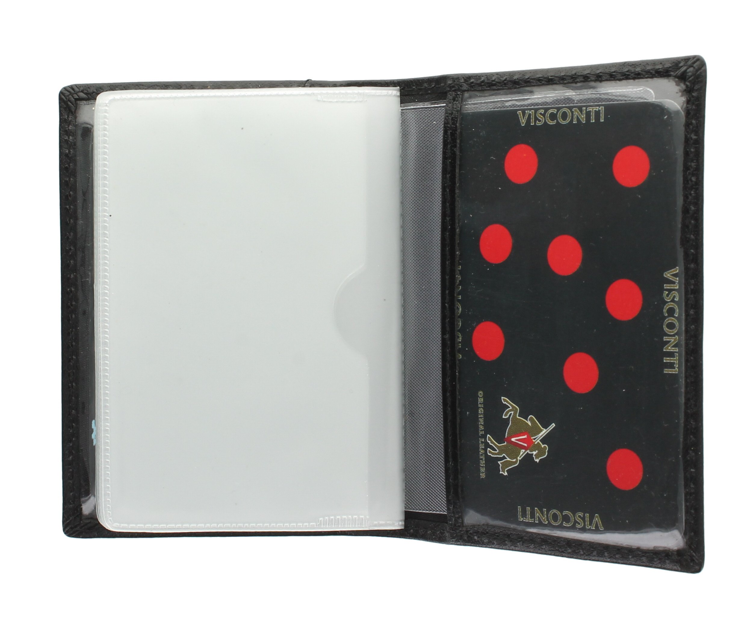VISCONTI Leather Credit Card Holder TC1 Black