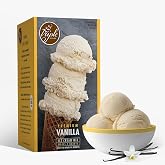 Triple Scoop Vanilla Ice Cream Mix, Gourmet, Ready In 5 Min, 1 Pack | Makes 2 Creamy Quarts Just Add Milk &amp; Cream Use With Any Ice Cream Maker Made In USA