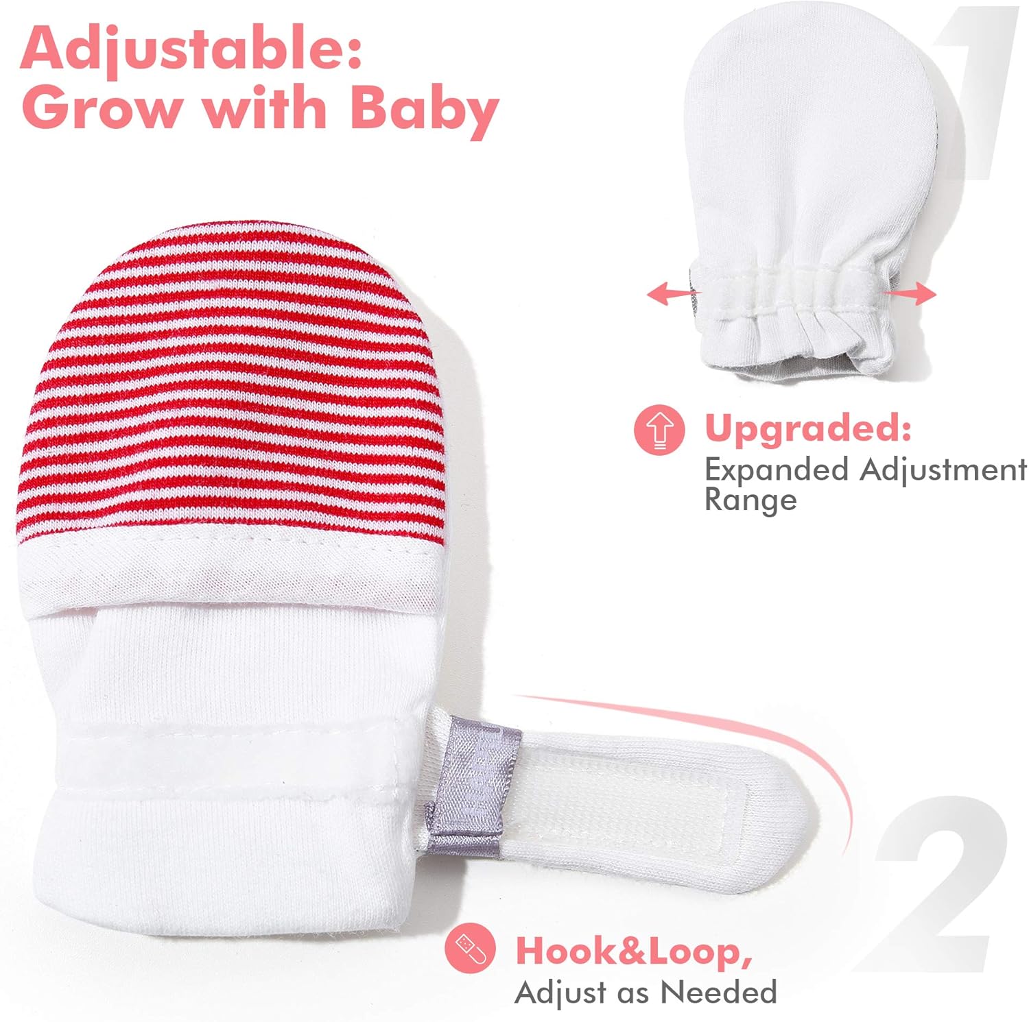 adjustable baby mittens
