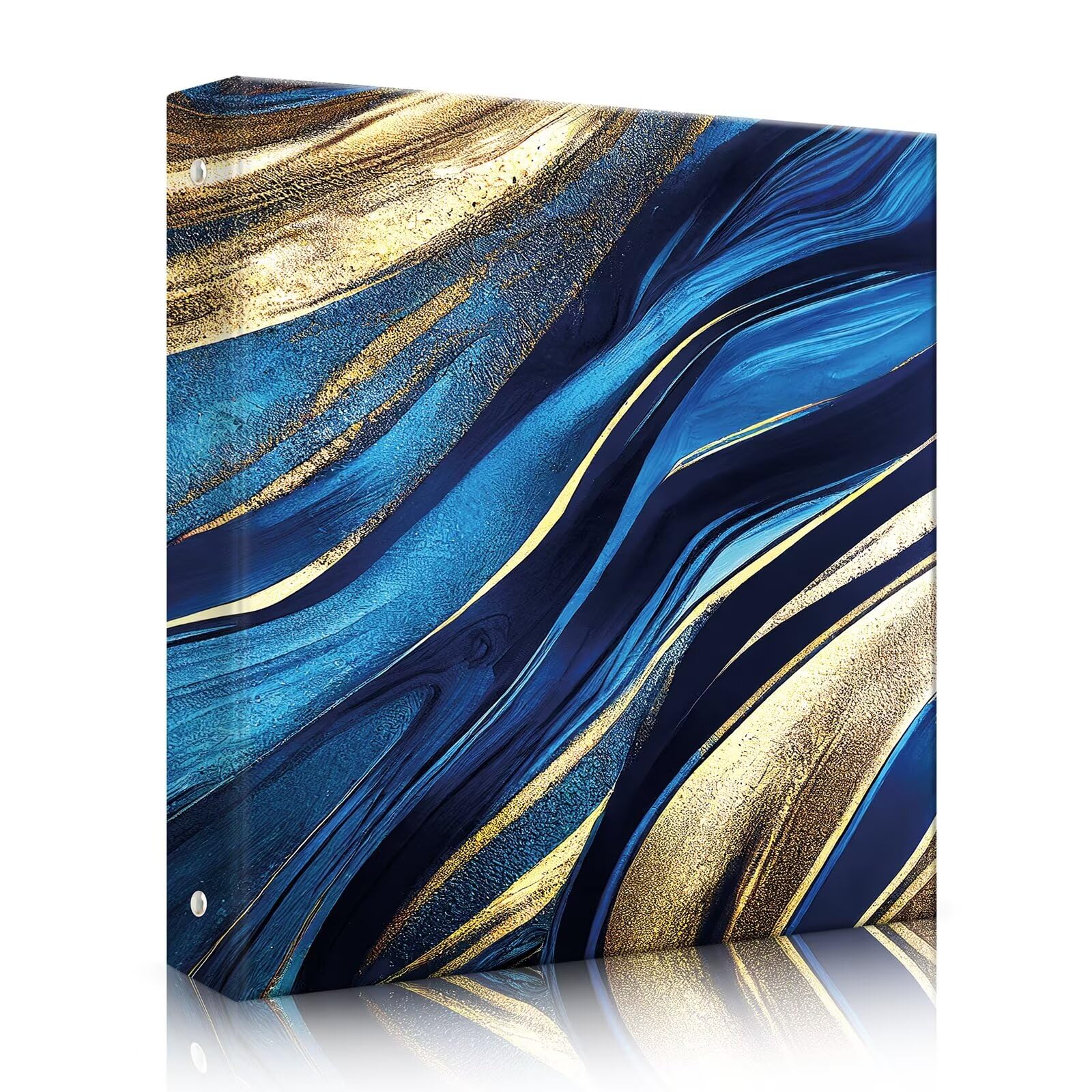 Photo 1 of Cute 3 Ring Binder 1 Inch - Decorative Three Ring Binder Organizer for Letter-Size Paper, 1 Inch Binder with Dividers & Stickers, Durable Hardcover Binder for School, Office, Home (Navy Marble)