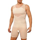 TAILONG Mens Shapewear Tummy Control Full Body Shaper Sleeveless Compression Shirt Men Bodysuit Fajas Para Hombres