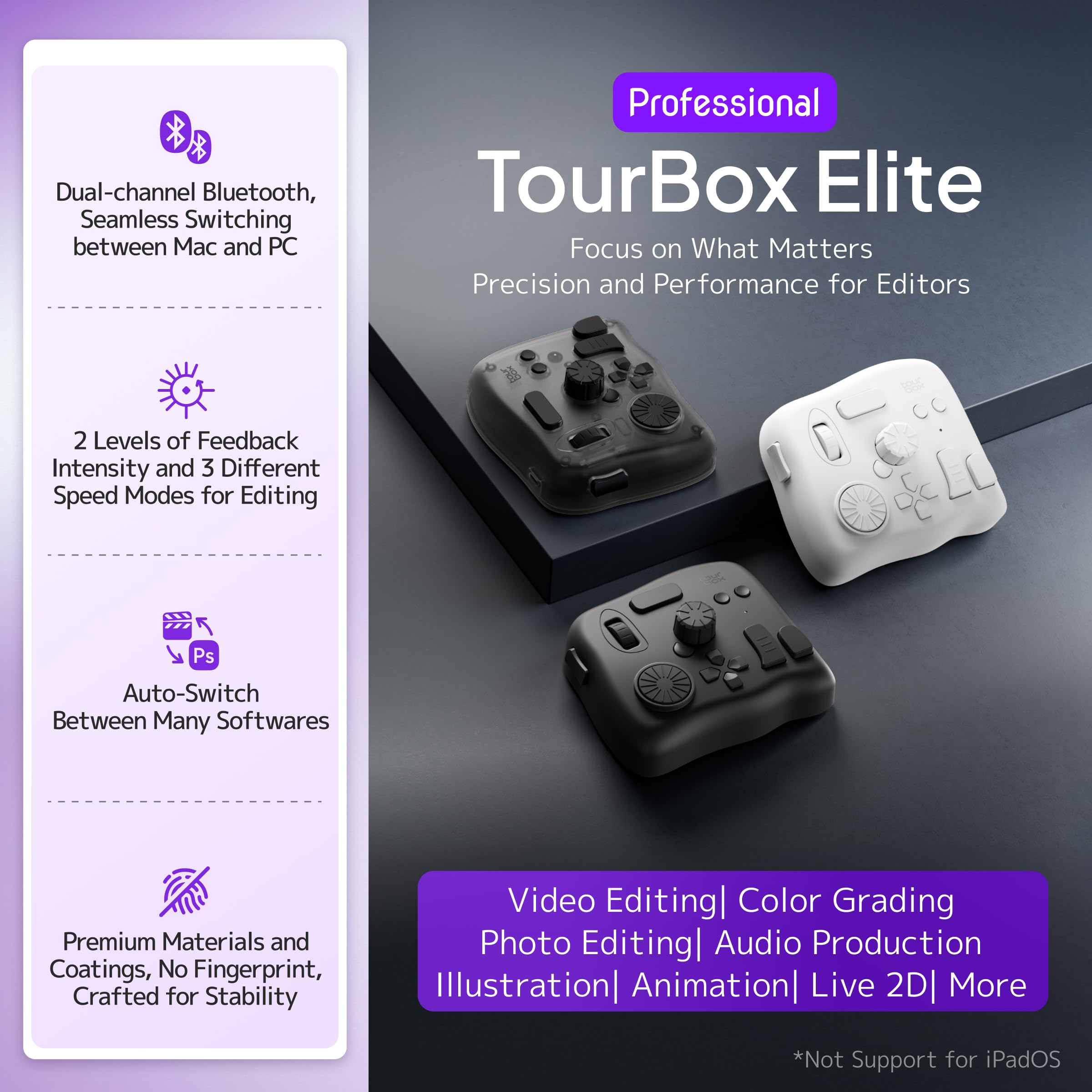 Mua TourBox Elite - Bluetooth Video Editing Controller Color Grading ...