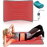 Kaoudt Red Light Therapy Mat for Body, 38" x 23.6" Medical-Grade TPU with 400 LEDs (660nm & 850nm), Infrared Light Therapy Blanket for Back & Joints, FSA&HSA Eligible