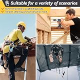 otuiaim Retractable Drill Lanyard 160cm 5KG Tool Tether Carabiner Safety Cord view 3