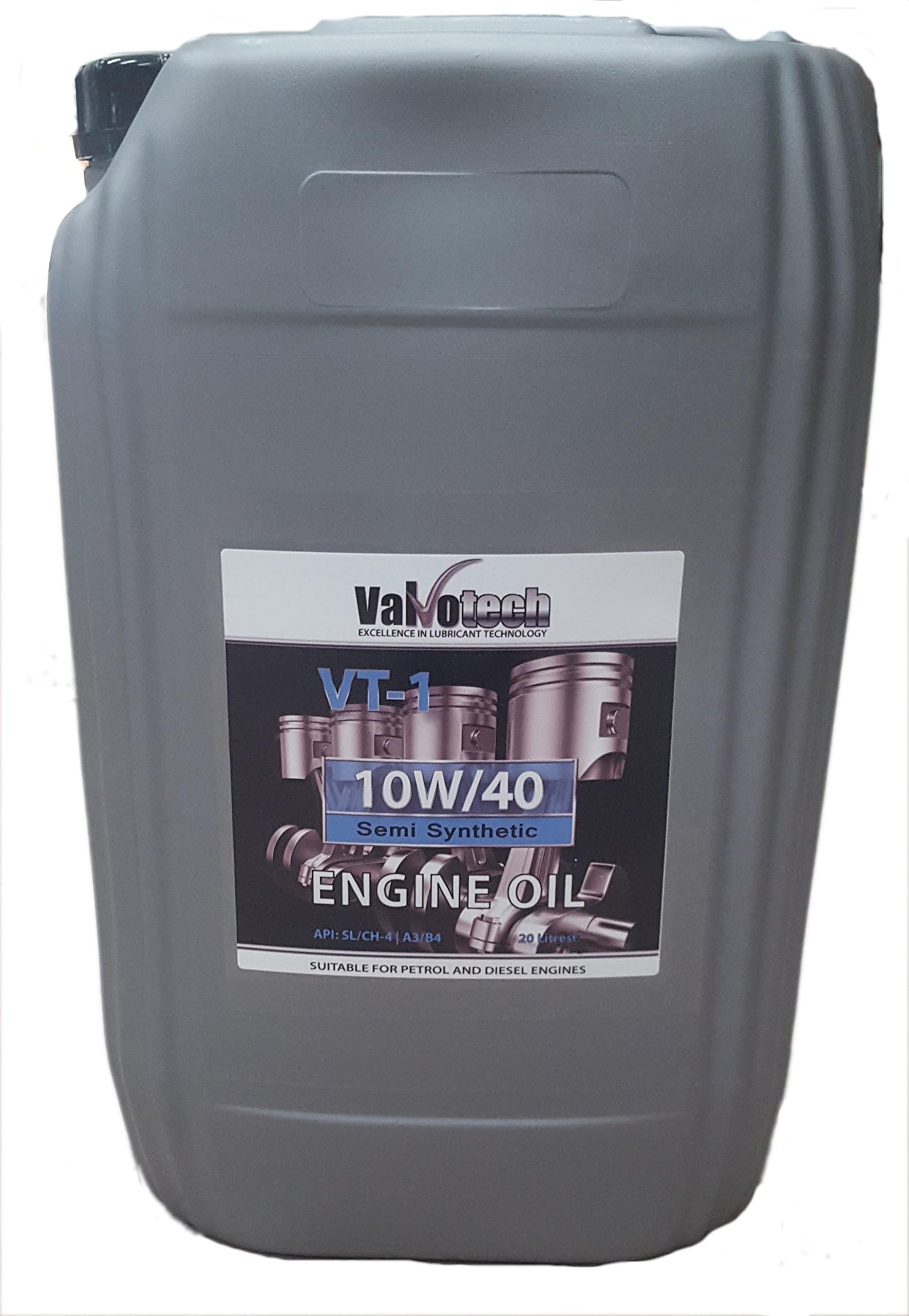 Valvotech VT-1 10W/40 Semi-Synthetic Engine Oil - 20 Litre