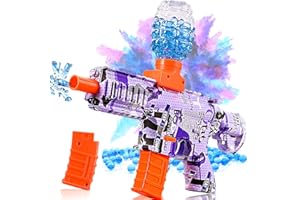 SERFIMAN Electric Splatter Blaster Automatic Splat Pellet Rifle Pistol Gun for Cool Shooting Game Toys Age 15+ Teen Christmas Ideas Purple