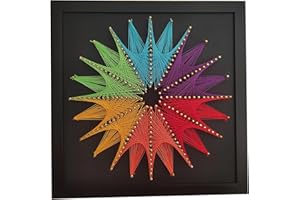 EYANKUNG String Art DIY Crafts Kits Supplies for Adults Beginner Unique Women Gift (Sunflower 12inch*12inch)